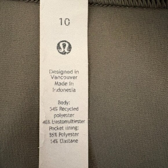 Lululemon Warpstream Jumpsuit in Olive Green – Size 10 - Picture 4 of 9